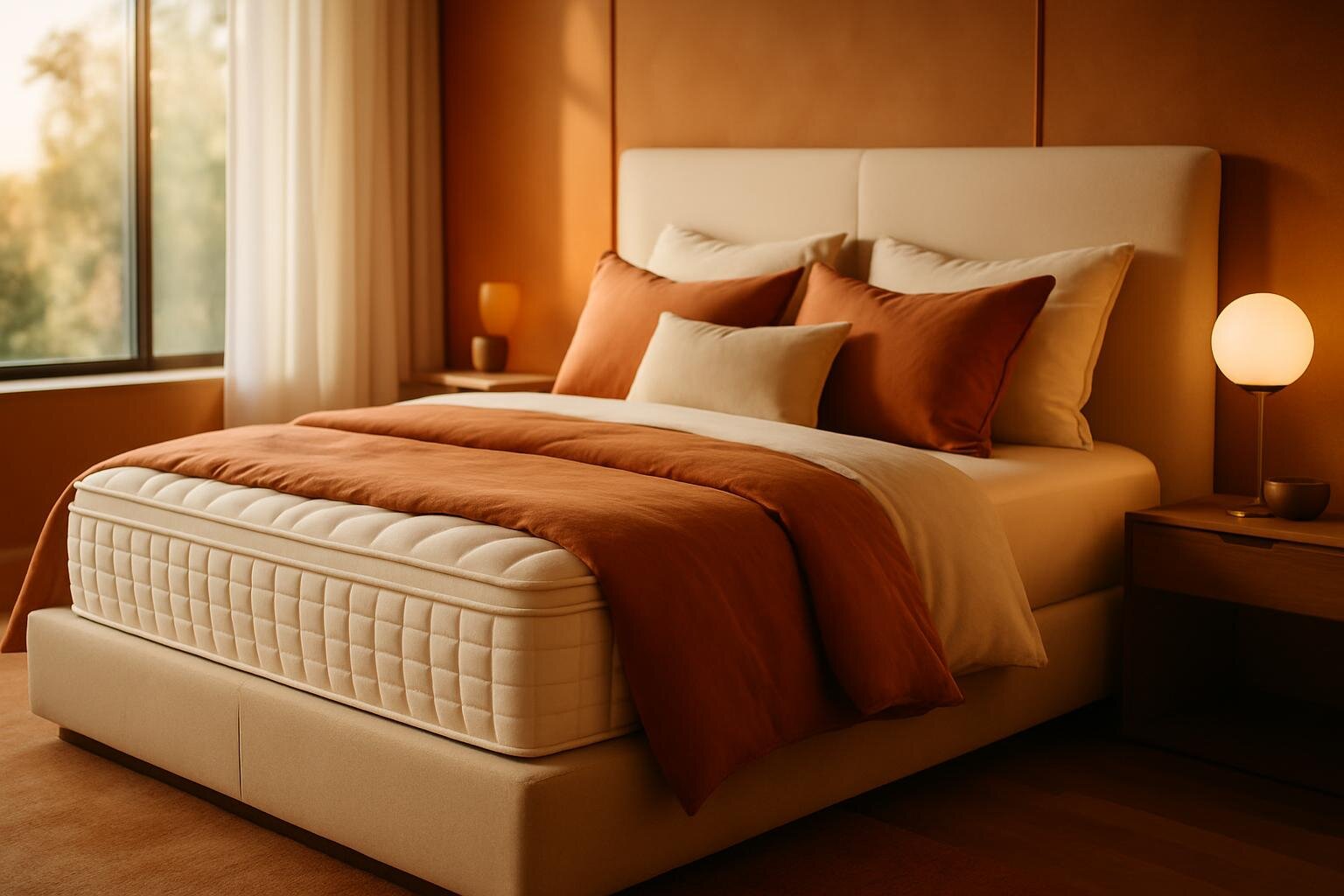 Chambre confortable avec literie premium